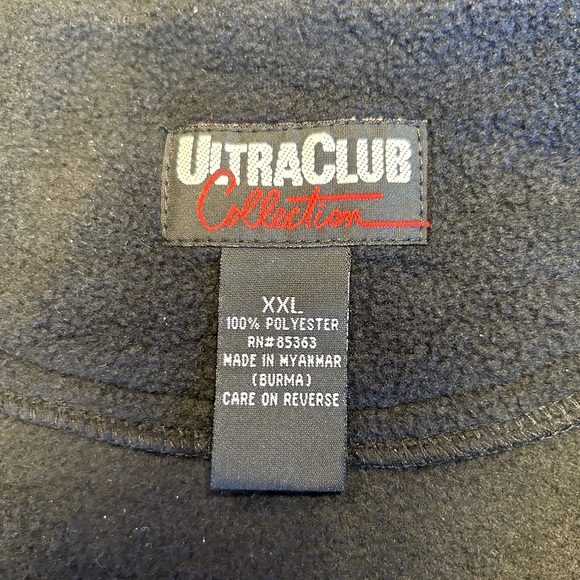 100% Polyester Fleece Jacket , Corvette, Men’s size XXL, Black - Picture 10 of 10